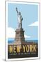 New York Travel Poster-Michael Jon Watt-Mounted Giclee Print