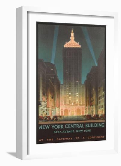 New York Travel Poster-null-Framed Art Print