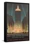 New York Travel Poster-null-Framed Stretched Canvas