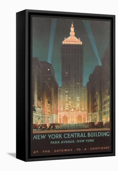 New York Travel Poster-null-Framed Stretched Canvas