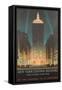 New York Travel Poster-null-Framed Stretched Canvas