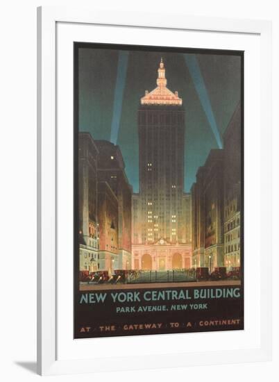 New York Travel Poster-null-Framed Art Print