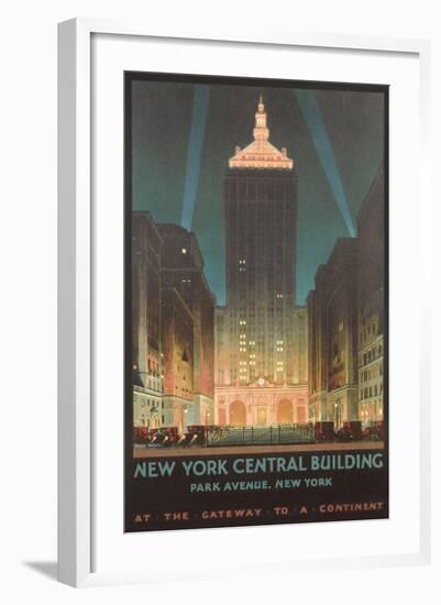 New York Travel Poster-null-Framed Art Print