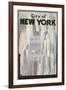 New York Travel Poster-null-Framed Art Print