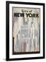 New York Travel Poster-null-Framed Art Print