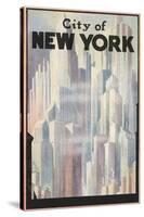 New York Travel Poster-null-Stretched Canvas