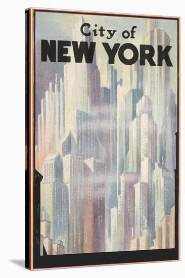 New York Travel Poster-null-Stretched Canvas