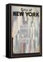 New York Travel Poster-null-Framed Stretched Canvas