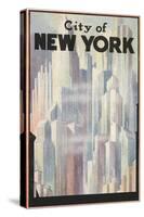 New York Travel Poster-null-Stretched Canvas