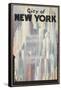 New York Travel Poster-null-Framed Stretched Canvas