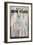 New York Travel Poster-null-Framed Art Print