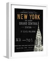 New York Travel-The Vintage Collection-Framed Giclee Print