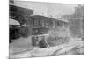 New York Trolley Car Makes its Way During the Blizzard of 1922-null-Mounted Art Print