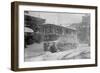 New York Trolley Car Makes its Way During the Blizzard of 1922-null-Framed Art Print