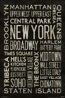 NEW YORK TYPE-null-Lamina Framed Poster