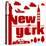 New York Typographical Abstract-jorgenmac-Stretched Canvas