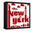 New York Typographical Abstract-jorgenmac-Framed Stretched Canvas