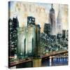 New York V-John Clarke-Stretched Canvas