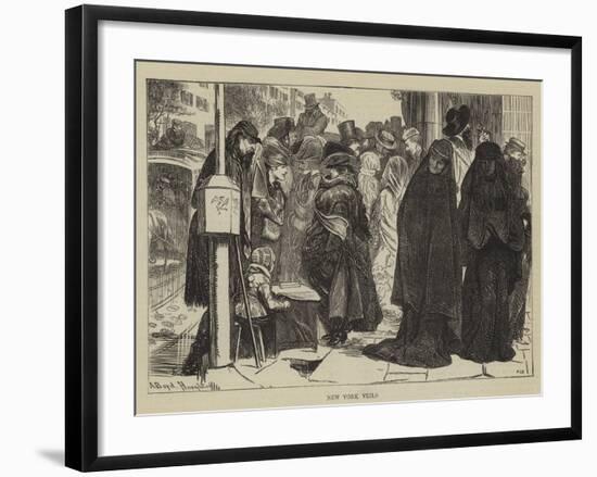 New York Veils-Arthur Boyd Houghton-Framed Giclee Print