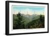 New York - View of Mt. Marcy, Saddleback, Sawtooth, and the Gothic Mts. - Adirondack Mts, NY-Lantern Press-Framed Art Print