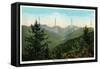 New York - View of Mt. Marcy, Saddleback, Sawtooth, and the Gothic Mts. - Adirondack Mts, NY-Lantern Press-Framed Stretched Canvas
