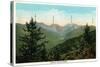 New York - View of Mt. Marcy, Saddleback, Sawtooth, and the Gothic Mts. - Adirondack Mts, NY-Lantern Press-Stretched Canvas