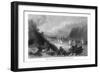 New York, View of the Hudson River in the Highlands near Anthony's Nose Mountain-Lantern Press-Framed Art Print