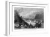 New York, View of the Hudson River in the Highlands near Anthony's Nose Mountain-Lantern Press-Framed Art Print