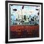 New York, View over Brooklyn-Tony Soulie-Framed Art Print