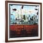 New York, View over Brooklyn-Tony Soulie-Framed Art Print