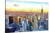 New York View-Philippe Hugonnard-Stretched Canvas