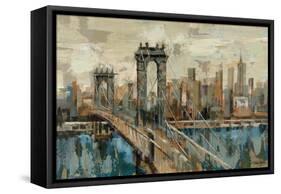 New York View-Silvia Vassileva-Framed Stretched Canvas