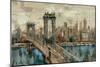 New York View-Silvia Vassileva-Mounted Premium Giclee Print