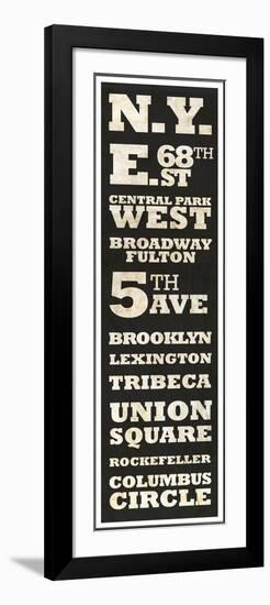 New York Vintage Sign-null-Framed Premium Giclee Print