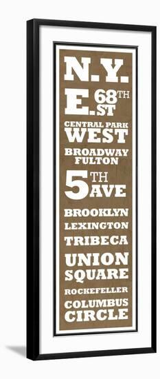 New York Vintage Sign-null-Framed Art Print