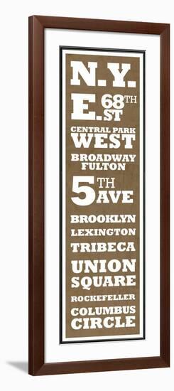 New York Vintage Sign-null-Framed Art Print