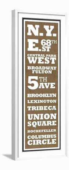 New York Vintage Sign-null-Framed Premium Giclee Print