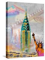 New York Vintage-Robin Jules-Stretched Canvas