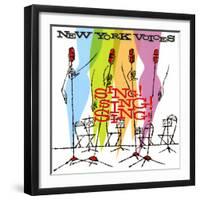 New York Voices - Sing! Sing! Sing!-null-Framed Art Print