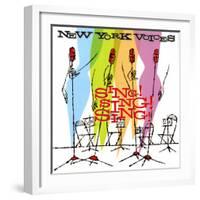 New York Voices - Sing! Sing! Sing!-null-Framed Art Print