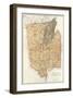 New York: Warren, Saratoga, Washington Counties, c.1895-Joseph Rudolf Bien-Framed Art Print