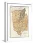 New York: Warren, Saratoga, Washington Counties, c.1895-Joseph Rudolf Bien-Framed Art Print