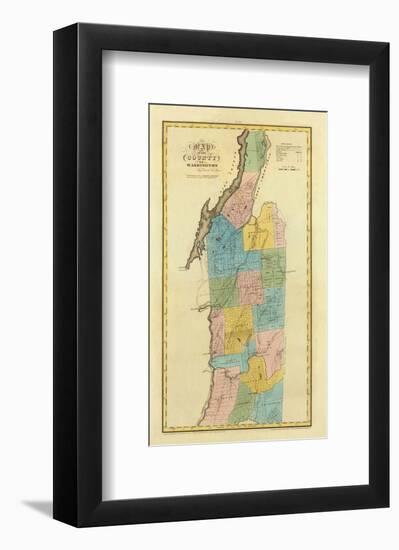 New York, Washington County, c.1829-David H^ Burr-Framed Art Print