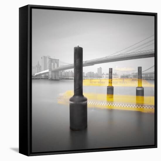 New York Water Taxi-Moises Levy-Framed Stretched Canvas