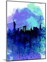 New York Watercolor Skyline 2-NaxArt-Mounted Art Print