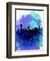 New York Watercolor Skyline 2-NaxArt-Framed Art Print