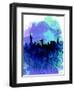 New York Watercolor Skyline 2-NaxArt-Framed Art Print