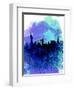 New York Watercolor Skyline 2-NaxArt-Framed Art Print