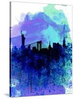 New York Watercolor Skyline 2-NaxArt-Stretched Canvas