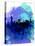 New York Watercolor Skyline 2-NaxArt-Stretched Canvas